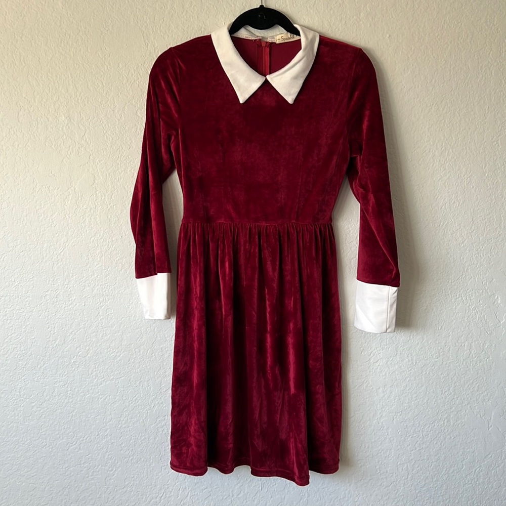 Fred crushed velvet holiday dress